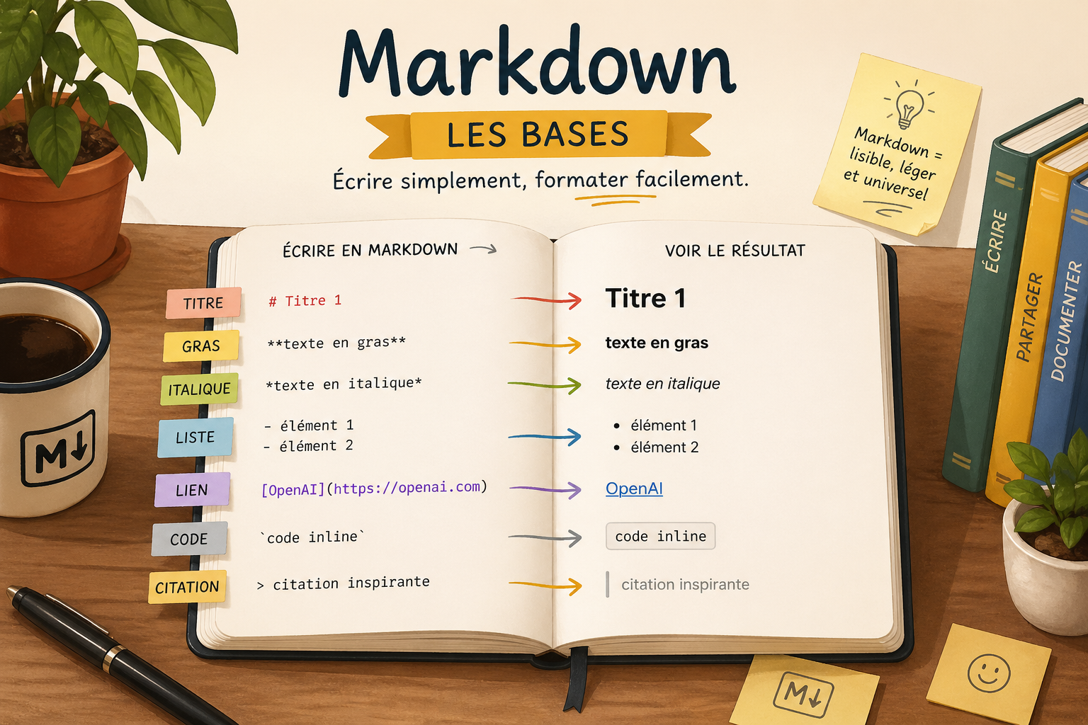 Banderole Markdown les bases