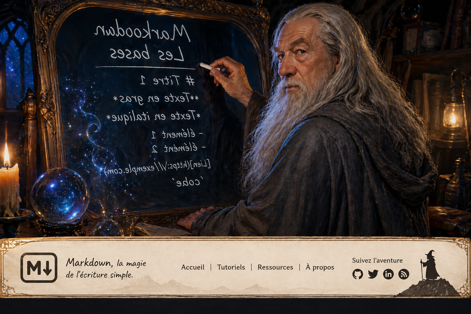 Pied de page Markdown les bases